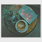 Lees Boeken, Drink Koffie Cadeaupapier (Vlak)