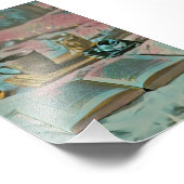 Lees Boeken, Drink Koffie Foto Afdruk (Hoek)