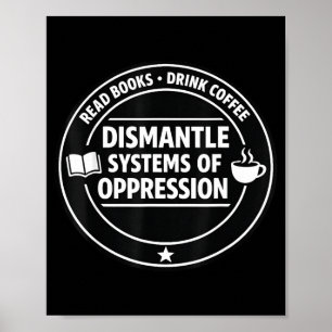 Lees boeken drink koffie ontmantel systemen van poster