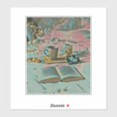Lees Boeken, Drink Koffie Sticker (Vel)