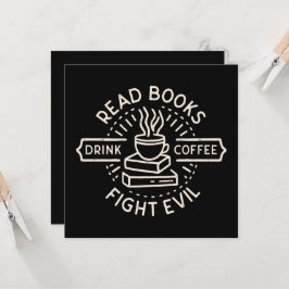 Lees boeken drink koffiegevecht kwaad