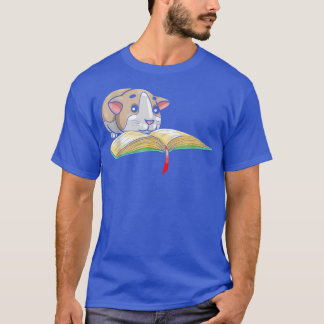 Lees Boeken en Pet My Guinee Pig, Book Lover Readi T-shirt