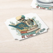 Lees Boeken Papieren Onderzetter (Gekanteld)