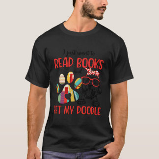 Lees boeken Pet Mijn Doodle Eigenaar Goldendoodle T-shirt