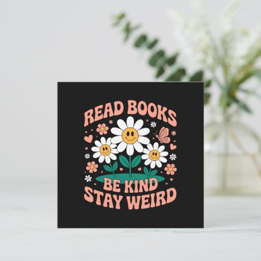 Lees boeken, wees vriendelijk, blijf raar - Schatt (Staand voorkant)