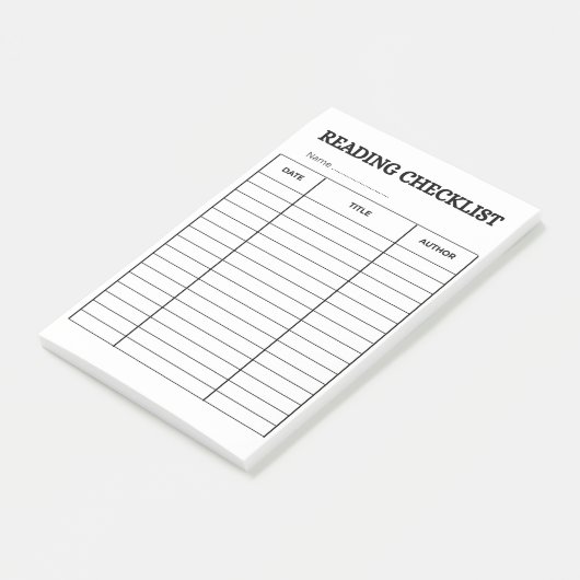 lees checklist post-it® notes (Schuin)