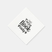 Lees de Art Crazy Book Lady Servet (Hoek)
