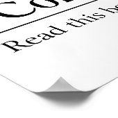 Lees de Bijbel 1 Corinthians 13:11-13 Poster (Hoek)