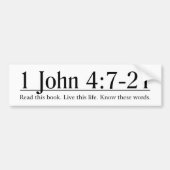 Lees de Bijbel 1 John 4:7-21 Bumpersticker (Voorkant)