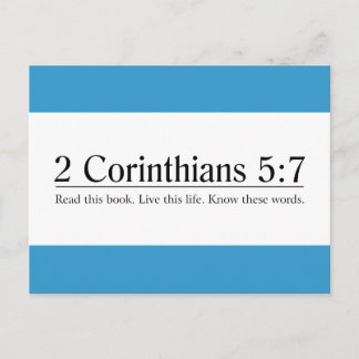 Lees de Bijbel 2 Corinthians 5:7 Briefkaart