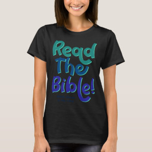 Lees de Bijbel Christendom God Geloof Jezus T-shirt