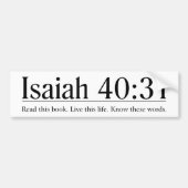 Lees de Bijbel Isaiah 40:31 Bumpersticker (Voorkant)