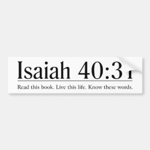 Lees de Bijbel Isaiah 40:31 Bumpersticker