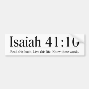 Lees de Bijbel Isaiah 41:10 Bumpersticker