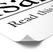 Lees de Bijbel Isaiah 41:10 Poster (Hoek)