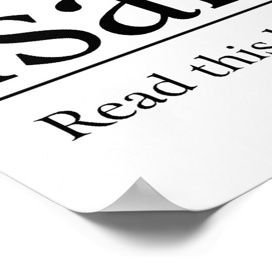 Lees de Bijbel Isaiah 41:10 Poster (Hoek)