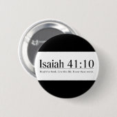 Lees de Bijbel Isaiah 41:10 Ronde Button 5,7 Cm (Voorkant /achterkant)