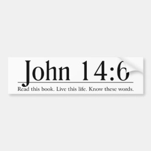 Lees de Bijbel John 14:6 Bumpersticker