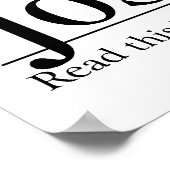 Lees de Bijbel Joshua 1:9 Poster (Hoek)