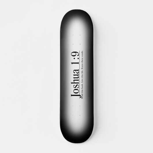Lees de Bijbel Joshua 1:9 Skateboard (Voorkant)