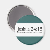 Lees de Bijbel Joshua 24:15 Magneet (Voorkant / Achterkant)