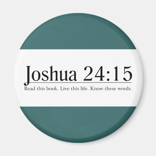 Lees de Bijbel Joshua 24:15 Magneet (Voorkant)