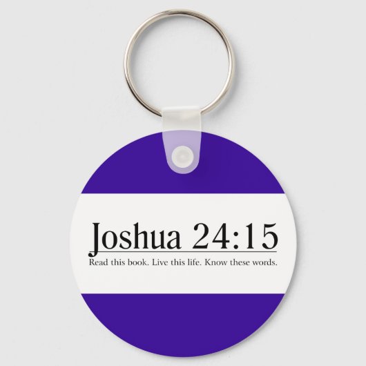 Lees de Bijbel Joshua 24:15 Sleutelhanger (Voorkant)