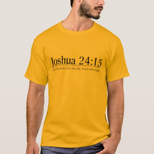 Lees de Bijbel Joshua 24:15 T-shirt (Voorkant)