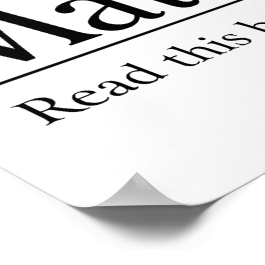 Lees de Bijbel Matthew 5:1-12. Poster (Hoek)