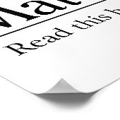 Lees de Bijbel Matthew 7:24-27 Poster (Hoek)