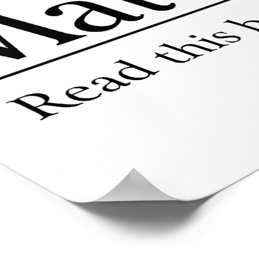 Lees de Bijbel Matthew 7:24-27 Poster (Hoek)