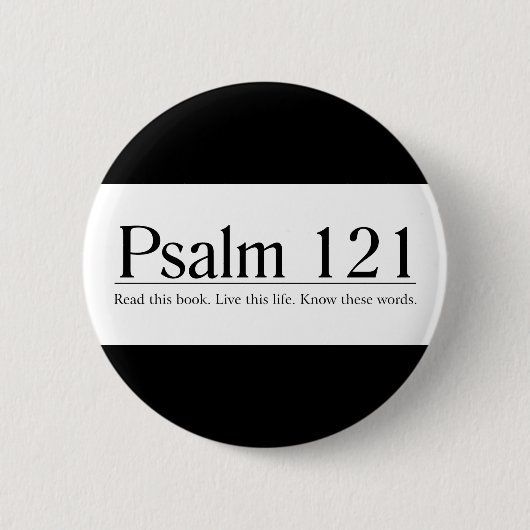 Lees de Bijbel Psalm 121 Ronde Button 5,7 Cm (Voorkant)