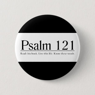 Lees de Bijbel Psalm 121 Ronde Button 5,7 Cm