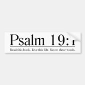 Lees de Bijbel Psalm 19:1 Bumpersticker (Voorkant)