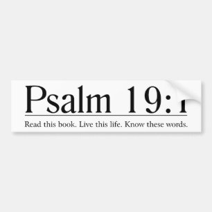 Lees de Bijbel Psalm 19:1 Bumpersticker