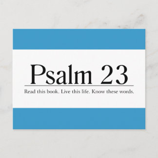 Lees de Bijbel Psalm 23 Briefkaart