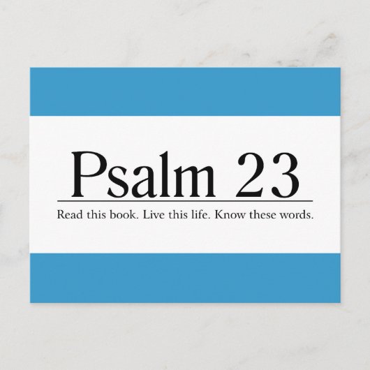 Lees de Bijbel Psalm 23 Briefkaart (Voorkant)