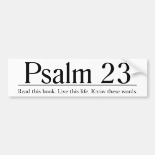 Lees de Bijbel Psalm 23 Bumpersticker