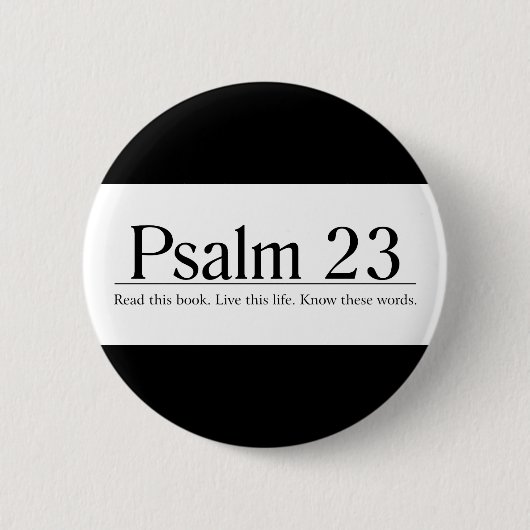 Lees de Bijbel Psalm 23 Ronde Button 5,7 Cm (Voorkant)