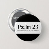 Lees de Bijbel Psalm 23 Ronde Button 5,7 Cm (Voorkant /achterkant)
