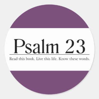 Lees de Bijbel Psalm 23 Ronde Sticker