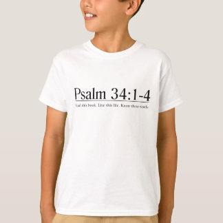 Lees de Bijbel Psalm 34:1-4 T-shirt
