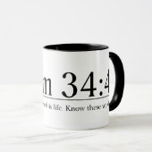 Lees de Bijbel Psalm 34:4 Mok (Voorkant rechts)