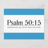 Lees de Bijbel Psalm 50:15 Briefkaart (Voorkant)