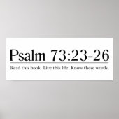 Lees de Bijbel psalm 73:23-26 Poster (Voorkant)