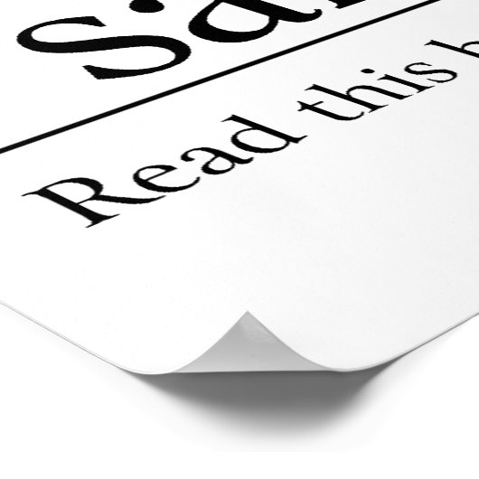 Lees de Bijbel psalm 91:11-12 Poster (Hoek)