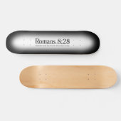 Lees de Bijbel Romeinen 8:28 Persoonlijk Skateboard (Horizontaal)