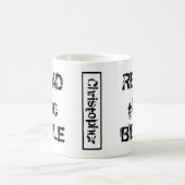 Lees de Bijbel wit en zwart Koffiemok (Center)