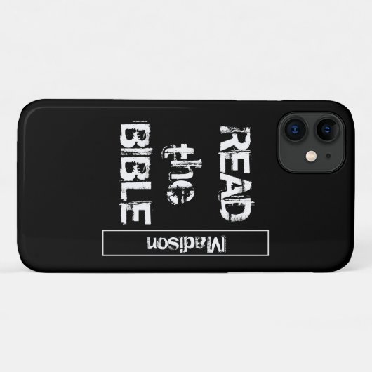 Lees de Bijbel zwart en wit Case-Mate iPhone Case (Achterkant (horizontaal))