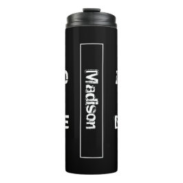 Lees de Bijbel zwart en wit Thermosbeker